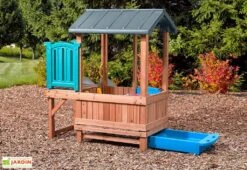 Step2 Aire De Jeux En Bois Et Plastique Avec Cabane Et Toboggan Woodland 8 Step2 Aire De Jeux En Bois Et Plastique Avec Cabane Et Toboggan Woodland -Portique Jardin Soldes Magasin cabane aire de jeux enfants woodland step2 toboggan