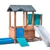 Step2 Aire De Jeux En Bois Et Plastique Avec Cabane Et Toboggan Woodland