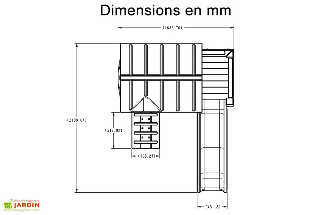 Step2 Aire De Jeux En Bois Et Plastique Avec Cabane Et Toboggan Woodland 5 Step2 Aire De Jeux En Bois Et Plastique Avec Cabane Et Toboggan Woodland – Image 5