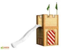 Axi Maisonnette Pour Enfant En Bois De Hemlock Arthur -Portique Jardin Soldes Magasin cabane arthur marron rouge blanc