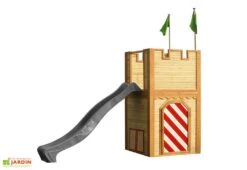 Axi Maisonnette Pour Enfant En Bois De Hemlock Arthur -Portique Jardin Soldes Magasin cabane arthur marron rouge gris