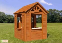 Cabane En Bois Maison D’Enfants De Jardin Equipée Timberlake -Portique Jardin Soldes Magasin cabane bois maison enfant jardin cedre tropical timberlake cuisine