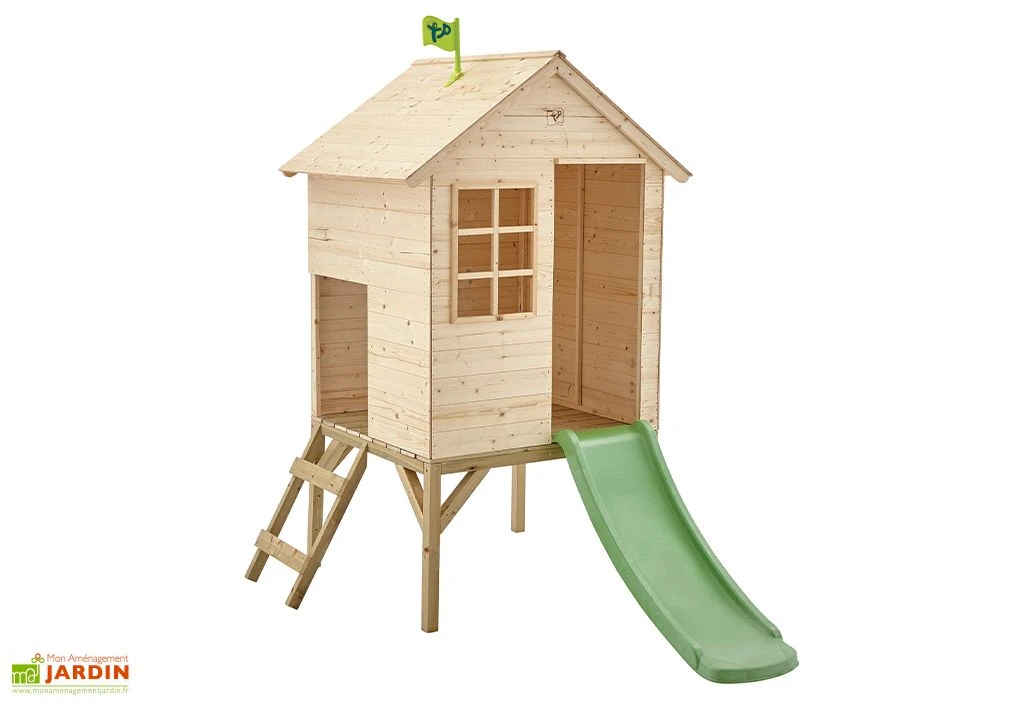 Cabane En Bois Pour Enfant Avec Toboggan – TP Sunnyside 1 Cabane En Bois Pour Enfant Avec Toboggan – TP Sunnyside