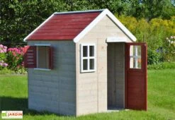 Maisonnette Pour Enfant En Bois Non Traité Gecko -Portique Jardin Soldes Magasin cabane enfant bois gecko