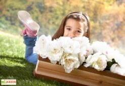 Axi Maison Enfant Bois Iris + Accessoires Offerts -Portique Jardin Soldes Magasin cabane enfant bois iris bac fleur boite lettres offerts 3