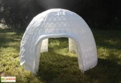Cabane Pour Enfant Structure Igloo En PEHD ⌀152 Cm – Tinygloo 2 Portes -Portique Jardin Soldes Magasin cabane jeu enfant igloo blanc tinygloo toile