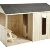 Cabane Maison D’Enfants En Bois Brut Jazz + Abri – 1,5 X 2,5 M