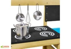 Cuisine En Bois : Plaque De Cuisson, évier Et Four – TP Happy Chef 10 Cuisine En Bois : Plaque De Cuisson, évier Et Four – TP Happy Chef -Portique Jardin Soldes Magasin cuisine enfants en bois