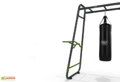 EXIT TOYS Aire De Jeux Avec Balançoire, Sac De Frappe Et Trapèze – GetSet MB320 -Portique Jardin Soldes Magasin detail frappe barre getset
