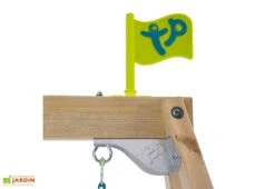 Portique En Bois Avec Deux Balançoires – Forest Double Swing -Portique Jardin Soldes Magasin detail portique balancoire