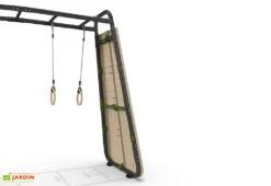 EXIT TOYS Aire De Jeux Et Fitness Avec Sac De Frappe Et Mur D’escalade - GetSet MB220 -Portique Jardin Soldes Magasin details anneaux gymnastique structure getset