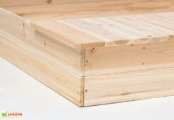 Pinolino Bac à Sable En Bois 120 L 118 X 112 Cm – Lennart -Portique Jardin Soldes Magasin details bac a sable bois 120l