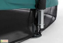 Berg Trampoline Enterré Avec Filet De Sécurité Favorit - Ø 380 Cm -Portique Jardin Soldes Magasin details trampoline enterre favorit berg