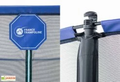 Trampoline Extérieur Avec Filet De Sécurité Octopulse 360 – 3,35 X 3,66 M 9 Trampoline Extérieur Avec Filet De Sécurité Octopulse 360 – 3,35 X 3,66 M -Portique Jardin Soldes Magasin details trampoline octopulse 360
