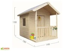 Cabane En Bois Kangourou -Portique Jardin Soldes Magasin dimensions cabane en bois kangourou jardipolys