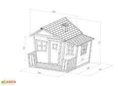 Axi Maisonnette Pour Enfant En Bois De Hemlock Lisa 10 Axi Maisonnette Pour Enfant En Bois De Hemlock Lisa -Portique Jardin Soldes Magasin dimensions maison bois enfant lisa