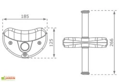 Tyrolienne Para 11 Tyrolienne Para -Portique Jardin Soldes Magasin dimensions tyrolienne 1