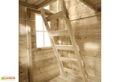 Maisonnette Pour Enfants En Bois – TP Loft -Portique Jardin Soldes Magasin echelle en bois