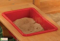 KidKraft Bac à Sable En Bois Avec Auvent Bleu Et Blanc 160 Cm -Portique Jardin Soldes Magasin grand bac a sable auvent protege enfant bache 3