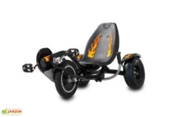 EXIT TOYS Kart à Pédales Tricker Rocker Noir Et Feu