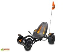 EXIT TOYS Kart à Pédales Tricker Rocker Noir Et Feu -Portique Jardin Soldes Magasin kart a pedale triker rocker 4