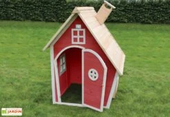 EXIT TOYS Maison Pour Enfant Bois Fantasia Rouge