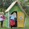 EXIT TOYS Maison Pour Enfant Bois Fantasia Verte