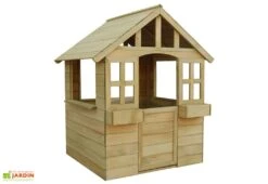 Maisonnette Pour Enfant En Bois - Cubby -Portique Jardin Soldes Magasin maison cabane bois enfant