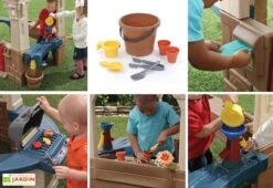 Step2 Maison De Jardin En Plastique Great Outdoors Playhouse 3 Activités -Portique Jardin Soldes Magasin maison de jardin pour enfants great oudoors 137x179x95cm 4