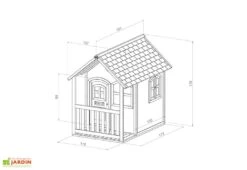 Axi Maisonnette Pour Enfant En Bois De Hemlock Alex -Portique Jardin Soldes Magasin maison en bois enfant axi alex