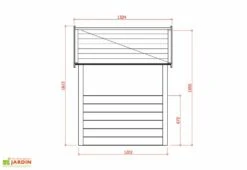 Solid Maison Enfant Bois 16mm (120x120) -Portique Jardin Soldes Magasin maison enfant bois 2