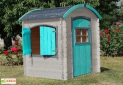 Cabane Maison D’Enfants En Bois Brut Patty Toiture Arrondie – 1 X 1 M -Portique Jardin Soldes Magasin maison enfant bois brut cabane originale toit arrondi patty soulet 3