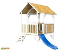 Axi Maison Enfant Bois Cabane + Toboggan Akela -Portique Jardin Soldes Magasin maison enfant bois cabane toboggan akela 3
