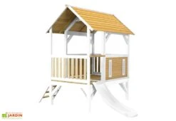 Axi Maison Enfant Bois Cabane + Toboggan Akela -Portique Jardin Soldes Magasin maison enfant bois cabane toboggan akela 5