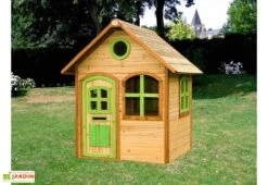 Axi Maisonnette Pour Enfant En Bois De Hemlock Julia -Portique Jardin Soldes Magasin maison enfant bois julia 4
