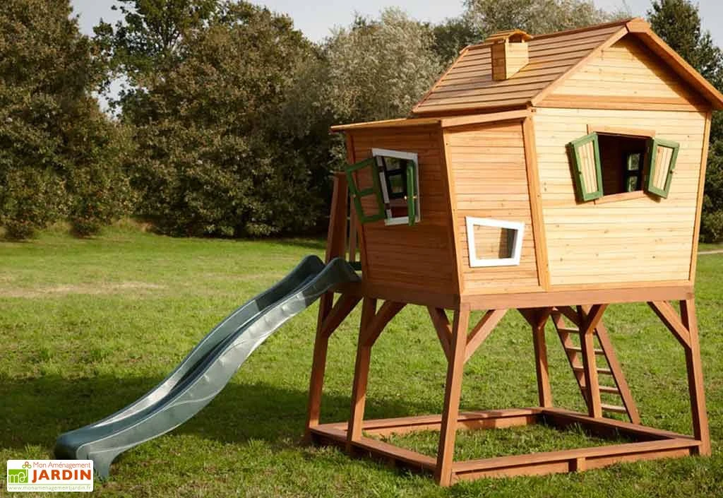 Axi Maisonnette Pour Enfant En Bois De Hemlock Max 2 Axi Maisonnette Pour Enfant En Bois De Hemlock Max – Image 2