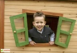 Axi Maisonnette Pour Enfant En Bois De Hemlock Iris -Portique Jardin Soldes Magasin maison enfant iris 1