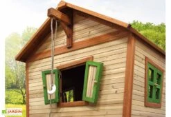 Axi Maisonnette Pour Enfant En Bois De Hemlock Iris -Portique Jardin Soldes Magasin maison enfant iris 3