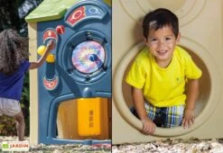 Step2 Cabane De Jardin Enfant - Maison De Jeux Tout-en-Un Fun Center -Portique Jardin Soldes Magasin maison loisirs tout en un neighborhood fun center toboggan cibles table pique nique 5