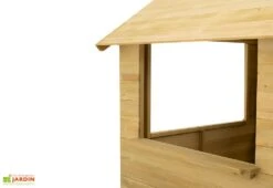 Maisonnette Pour Enfant En Bois - Cubby -Portique Jardin Soldes Magasin maisonnette bois enfant jeu