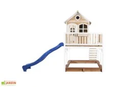 Axi Maisonnette Pour Enfant En Bois De Hemlock Liam 1 11 Axi Maisonnette Pour Enfant En Bois De Hemlock Liam 1 -Portique Jardin Soldes Magasin maisonnette bois liam marron blanc bleu