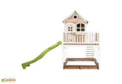Axi Maisonnette Pour Enfant En Bois De Hemlock Liam 1 9 Axi Maisonnette Pour Enfant En Bois De Hemlock Liam 1 -Portique Jardin Soldes Magasin maisonnette bois liam marron blanc vert citron