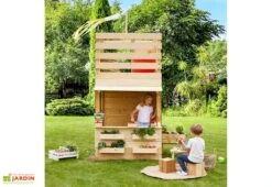 Cabane Enfant En Bois Soulet Façon Boutique – Shopping -Portique Jardin Soldes Magasin maisonnette bois tour jeux marchande soulet