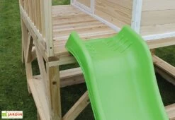 EXIT TOYS Maisonnette Enfant En Bois De Cèdre Avec Toboggan Loft 500 (3 Coloris) -Portique Jardin Soldes Magasin maisonnette enfant bois cedre loft 500 3 coloris 3