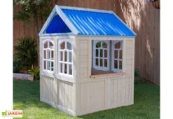 KidKraft Maisonnette En Bois Pour Enfant Cèdre Traité 111 X 121 Cm – Cooper -Portique Jardin Soldes Magasin maisonnette enfant bois cedre traite 3