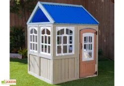 KidKraft Maisonnette En Bois Pour Enfant Cèdre Traité 111 X 121 Cm – Cooper -Portique Jardin Soldes Magasin maisonnette enfant bois cedre traite 4