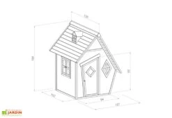 Axi Maisonnette Pour Enfant En Bois De Hemlock Cabin -Portique Jardin Soldes Magasin maisonnette enfant bois hemlock cabin 1