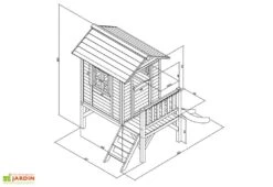 Axi Maisonnette Pour Enfant En Bois De Hemlock Lodge XL 11 Axi Maisonnette Pour Enfant En Bois De Hemlock Lodge XL -Portique Jardin Soldes Magasin maisonnette enfant bois hemlock lodge xl 4