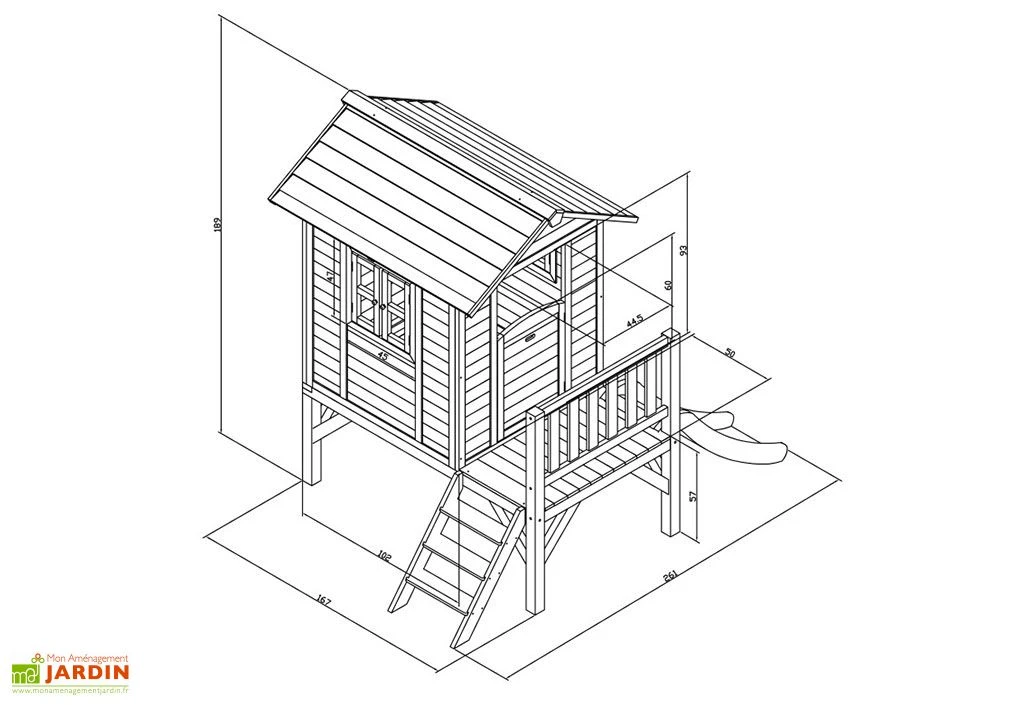 Axi Maisonnette Pour Enfant En Bois De Hemlock Lodge XL 6 Axi Maisonnette Pour Enfant En Bois De Hemlock Lodge XL – Image 6