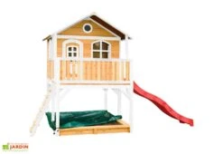 Axi Maisonnette Pour Enfant En Bois De Hemlock Marc -Portique Jardin Soldes Magasin maisonnette enfant bois hemlock marc 2